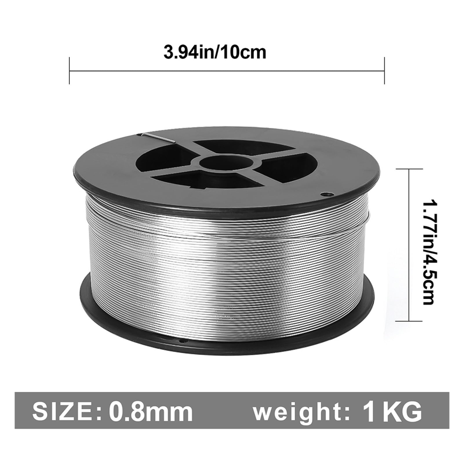 Drut spawalniczy z rdzeniem topnikowym, 1 kg, 0,8 mm, E71T-GS, stal nierdzewna ER308(Flux Cored)