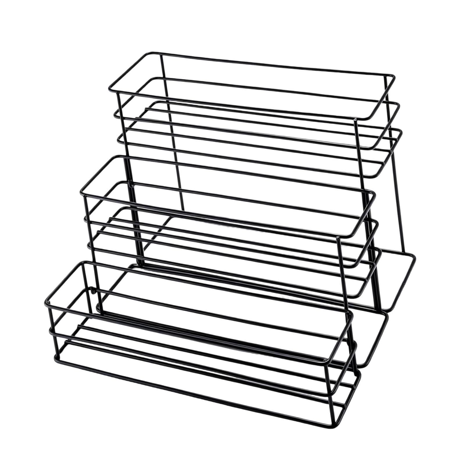 Metal Syrup Bottle Rack, Countertop Coffee Station Organizer for Kitchen Counter, Condiment and Oil Storage Vinegar Holder