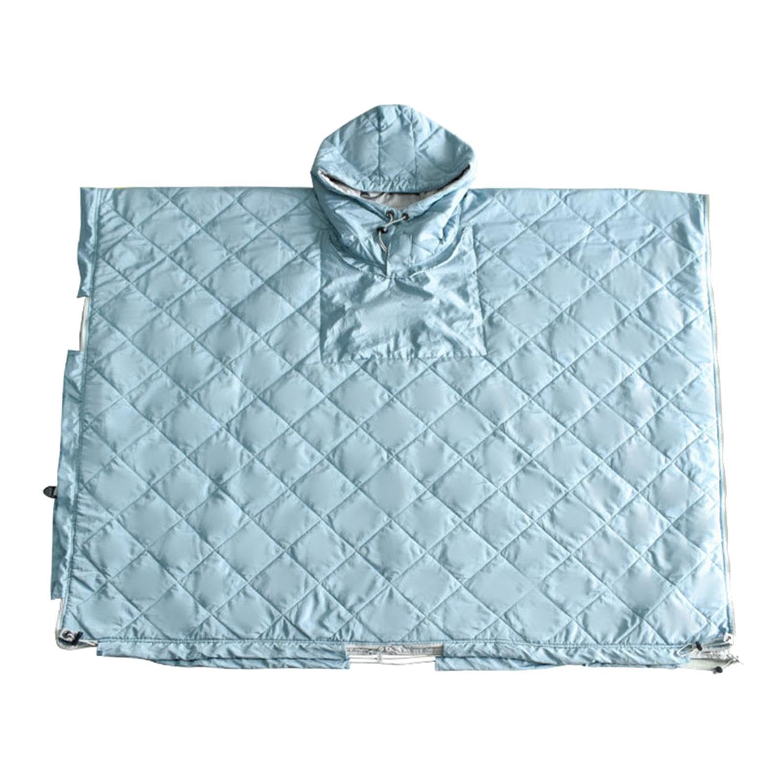 Cape de sac de couchage de camping, sac de couchage portable pour adultes,Poncho d'hiver portable résistant à l'eau | Couverture imperméable extérieure, poncho à capuche épais et grand pour