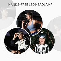 Vista 7 de Head Lamps LED Rechargeable Headlamps for Adults & Kids, IPX4 Waterproof Headlamp Flashlight for Running, Hiking,Camping, Fishing,Cycling, USB C