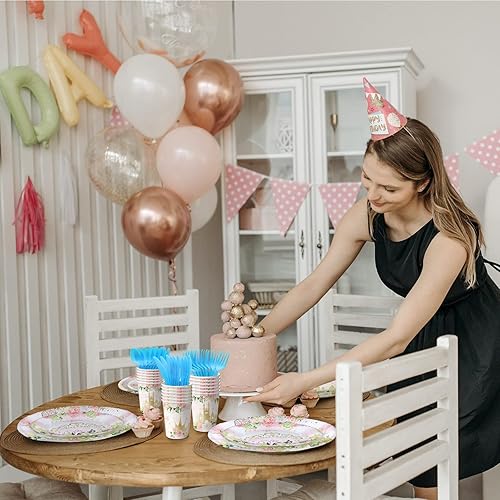Miniatura 6 de HaPiBiDesign Recuerdos de fiesta de cumpleaños de princesa, fiesta de princesa, suministros de fiesta de cumpleaños con temática de princesa