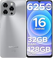 Vista 1 de DOOGEE Note 58 Teléfono celular Desbloqueado,Smartphone Android 16 con 32GB+128GB(TF 2TB), Pantalla HD+ 90Hz de 6.75" tipo Waterdrop, Batería