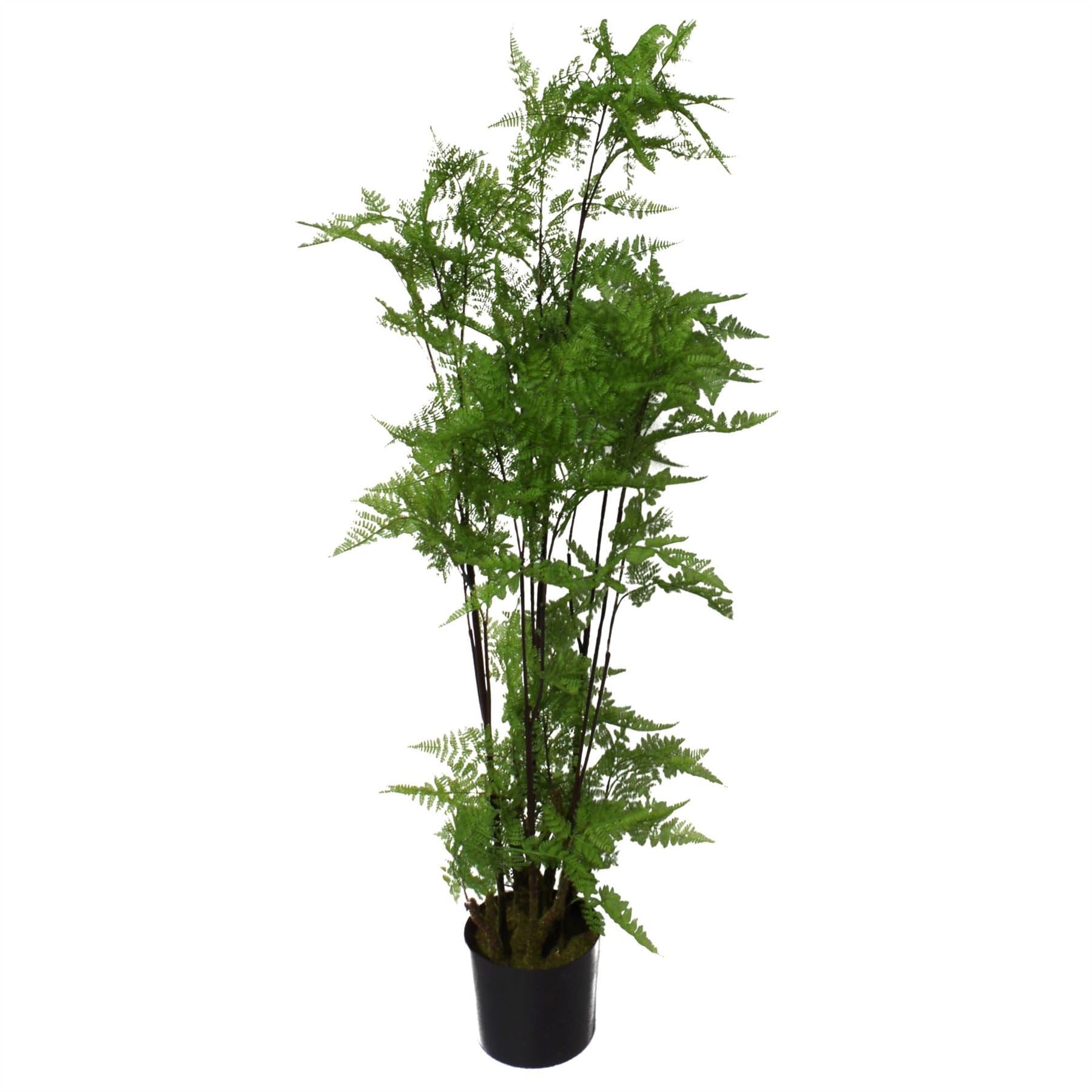 Leaf Artificial Moss Base Fern Foliage Plant Large - Green / 60Cm