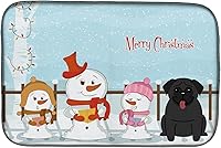 Vista 104 de Caroline's Treasures BB2508DDM - Tapete de secado de platos de perro de montaña bernés con regalos de Navidad entre amigos, tapete absorbente