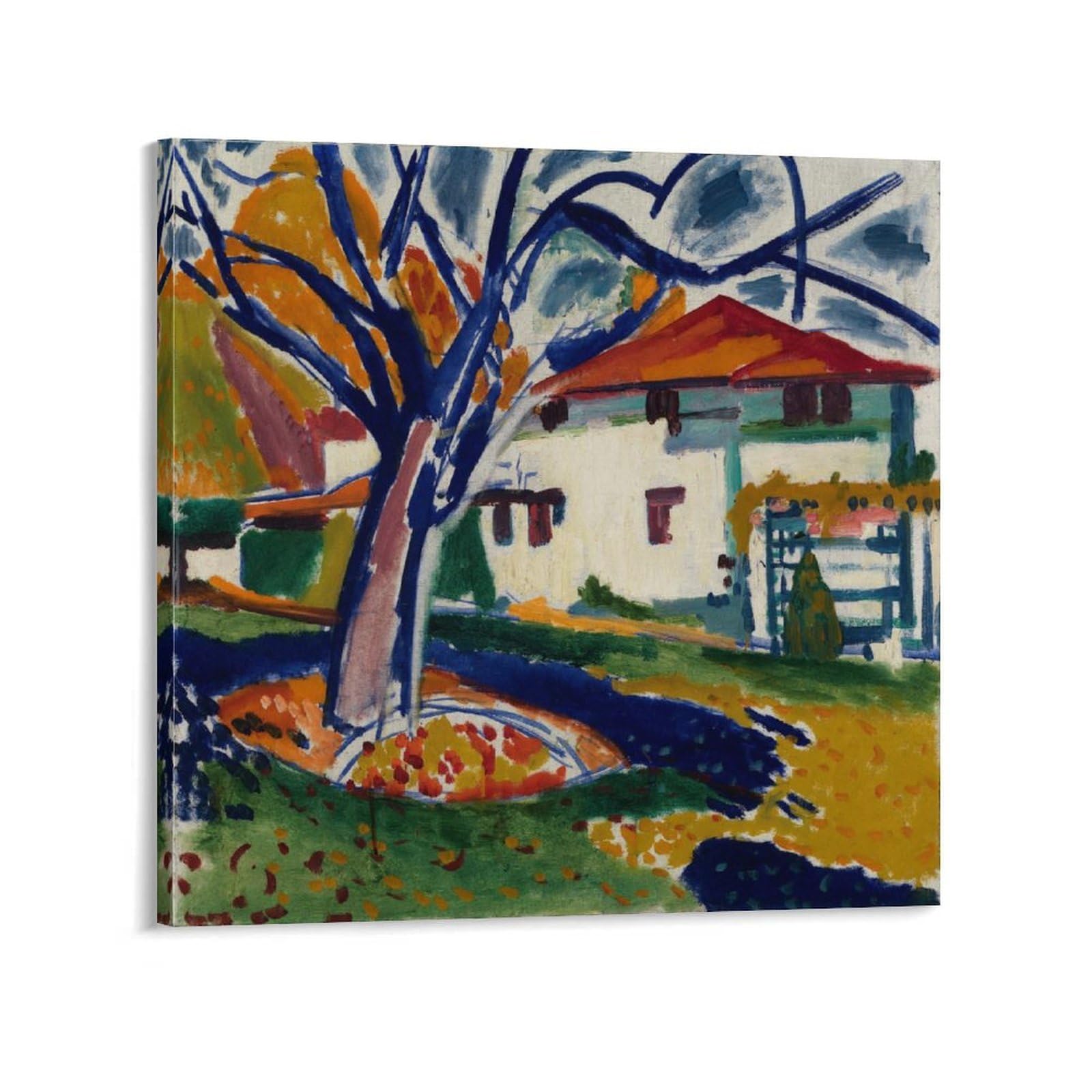 KLAGCBDF Henry Lyman Sayen Blue Trees Wall Art Poster Prints Home Decor Picture Canvas Painting Posters 12x12inch(30x30cm)