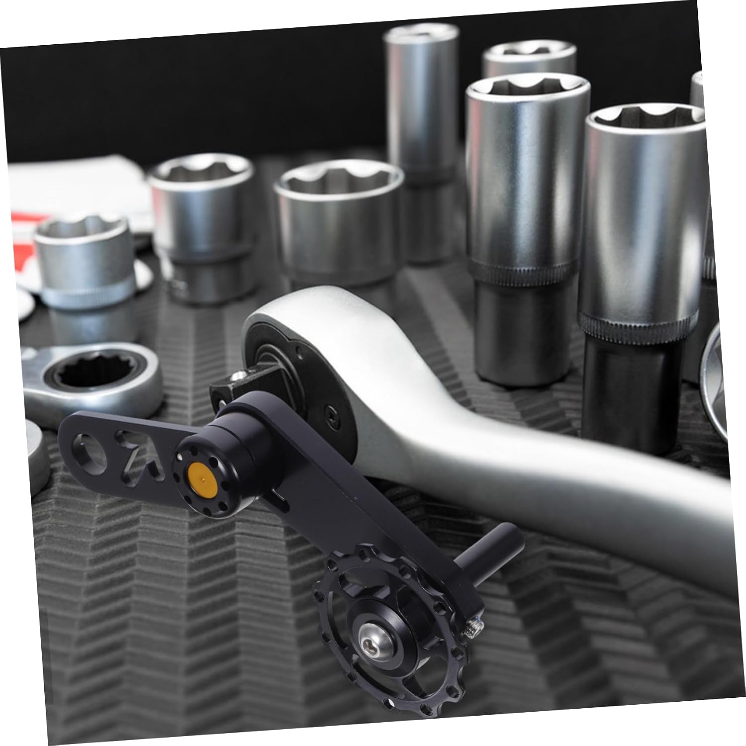 Aluminum Alloy Chain Tensioner Rear Derailleur for Single Folding Bikes Chain Adjuster