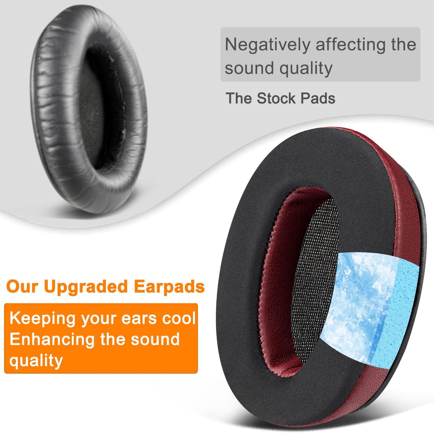 Amazon | SOULWIT 冷却ジェル パッド イヤーパッド Sony MDR-10R