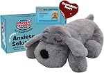 Snuggle Puppy Junior, Heartbeat Puppy Toy for Small Breeds, Smaller Plush Dog Toy with Real-Feel Pulse, Designed for Crate Use and Early Routines - Biscuit