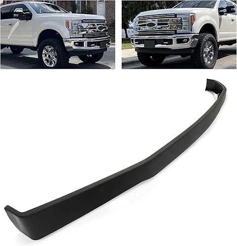 Miniatura 6 de ECOTRIC Panel de cenefa deflector de aire inferior de parachoques delantero compatible con Ford Super Duty 2017-2019 F250 F350 F450 F550 2WD