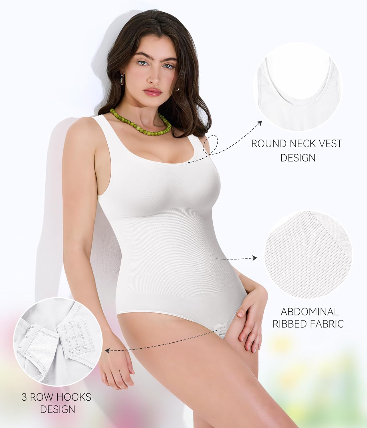 Shapewear Bodysuits for Women Tummy Control Shapewear Faja Body Shaper Body Suit Going out Tops - Image 2