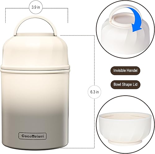 Miniatura 13 de Termo de sopa para alimentos y bebidas calientes, lonchera térmica para niños, contenedor de alimentos aislado al vacío de 17 onzas con cuchara