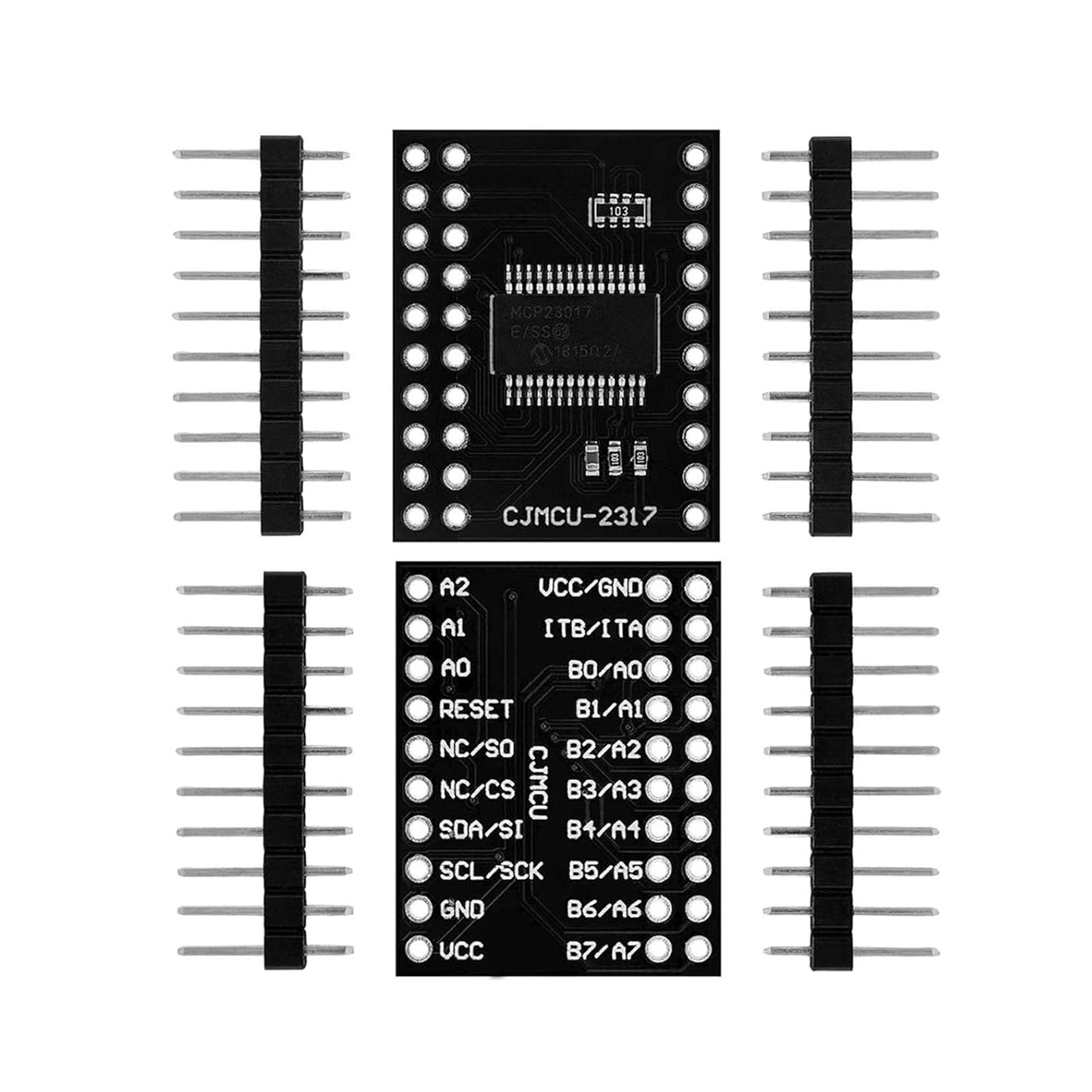 3 pezzi MCP23017 I2C CJMCU-2317 modulo Expander seriale 16 bit I/O, interfaccia I2C ad alta velocità compatibile per Arduino