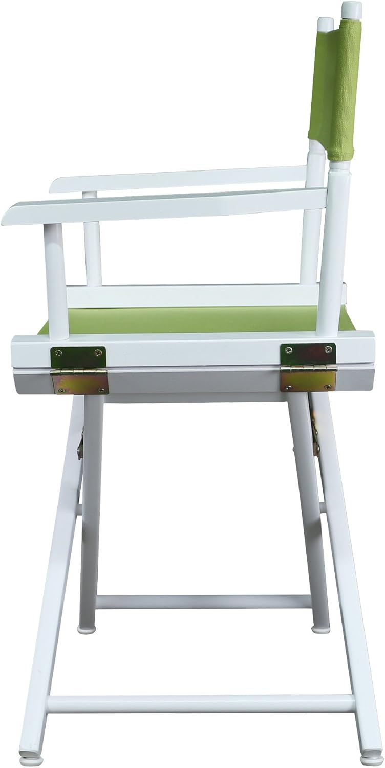 Casual Home 200-01/021-72 Director's Chair Canvas 18" - Classic Height WhiteFrame/Lime Green