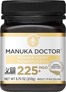Manuka Doctor - MGO 225+ Manuka Honey Monofloral, 100% Pure New Zealand Honey. Certified. Guaranteed. Raw. Non-GMO (8.75 oz)