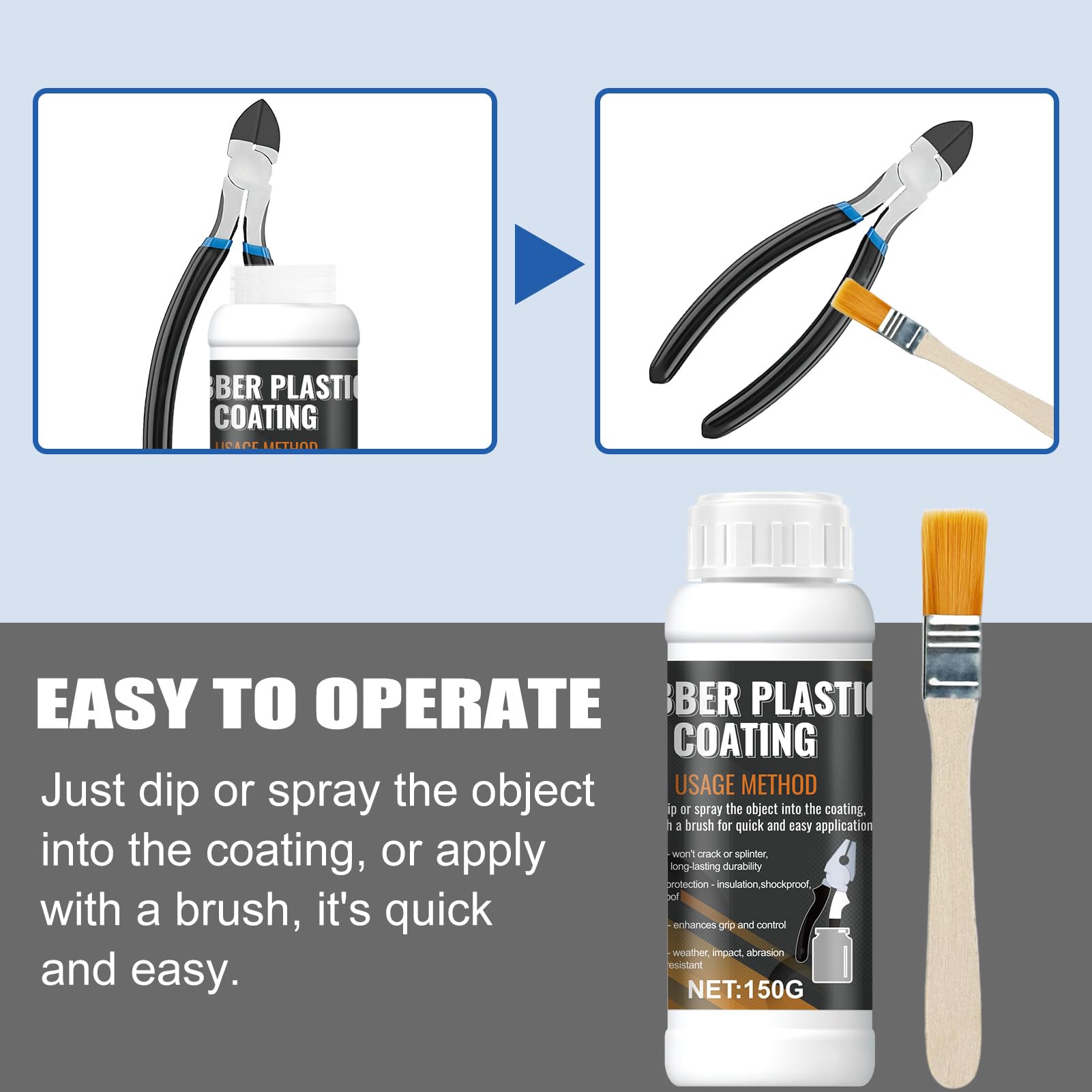Tool Dip Rubber Coating - Enhanced Grip & Protection -6 Tool Dip Rubber Coating - Enhanced Grip & Protection -6