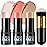 Lezero 3Pcs Contour Stick Makeup Kit, Shades with Highlighter, Blush and Bronzer Stick for Sculpt the Face and All Skin Type, Long Lasting, Smooth, Dewy & Matte Finish, 1 FAIR