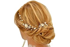 Celestial Hair Accessories - Star Rhinestone Bride Wedding Hair Vine