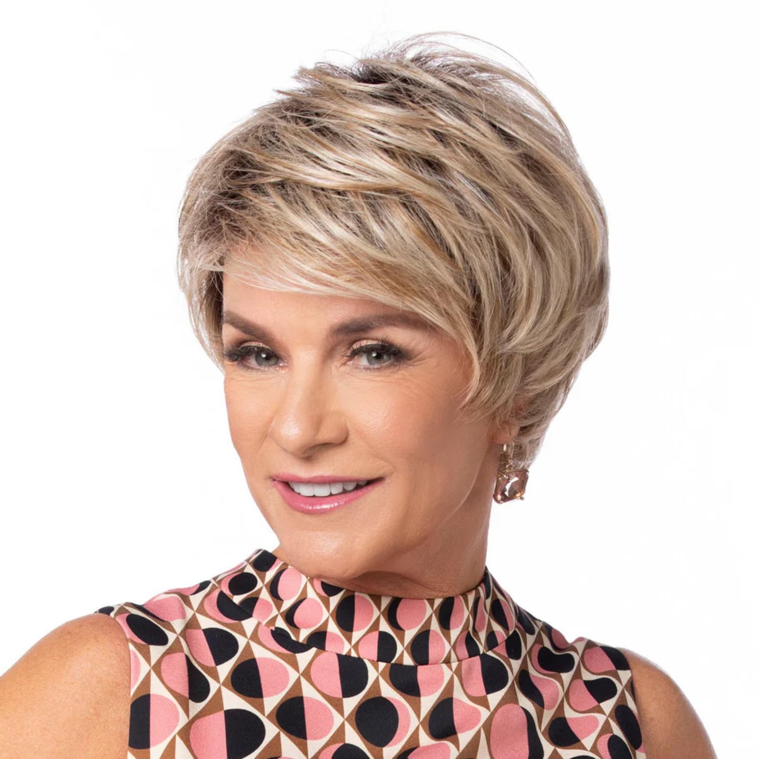 Toni Brattin Enchanting Wig - 4" Short, Classic Cut in a Contemporary Silhouette - Heat-Friendly Fiber Looks & Feels like Natrual Hair - Adjustable & Comfortabl