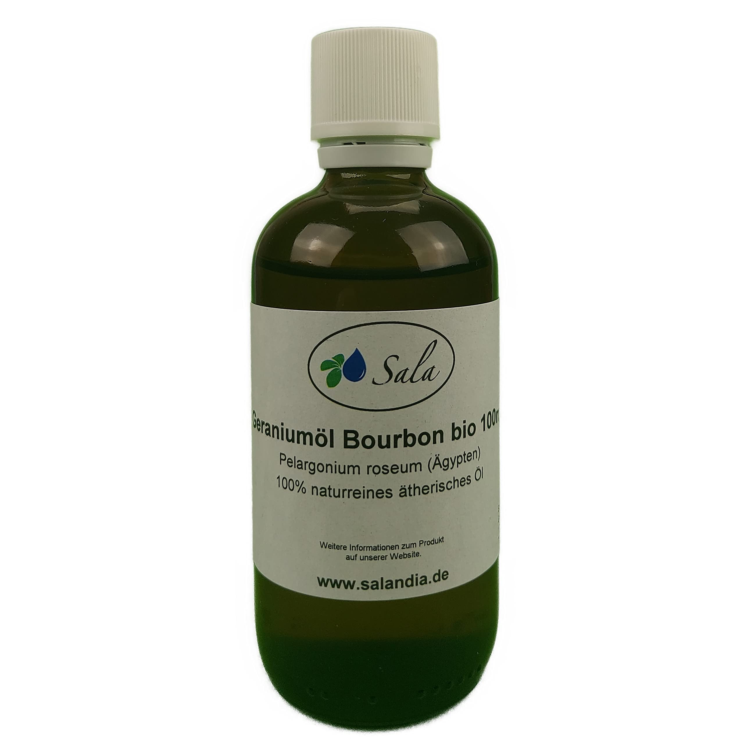 Sala Geraniumöl Bourbon ätherisches Öl Rosengeranie naturrein bio 100 ml Glasflasche