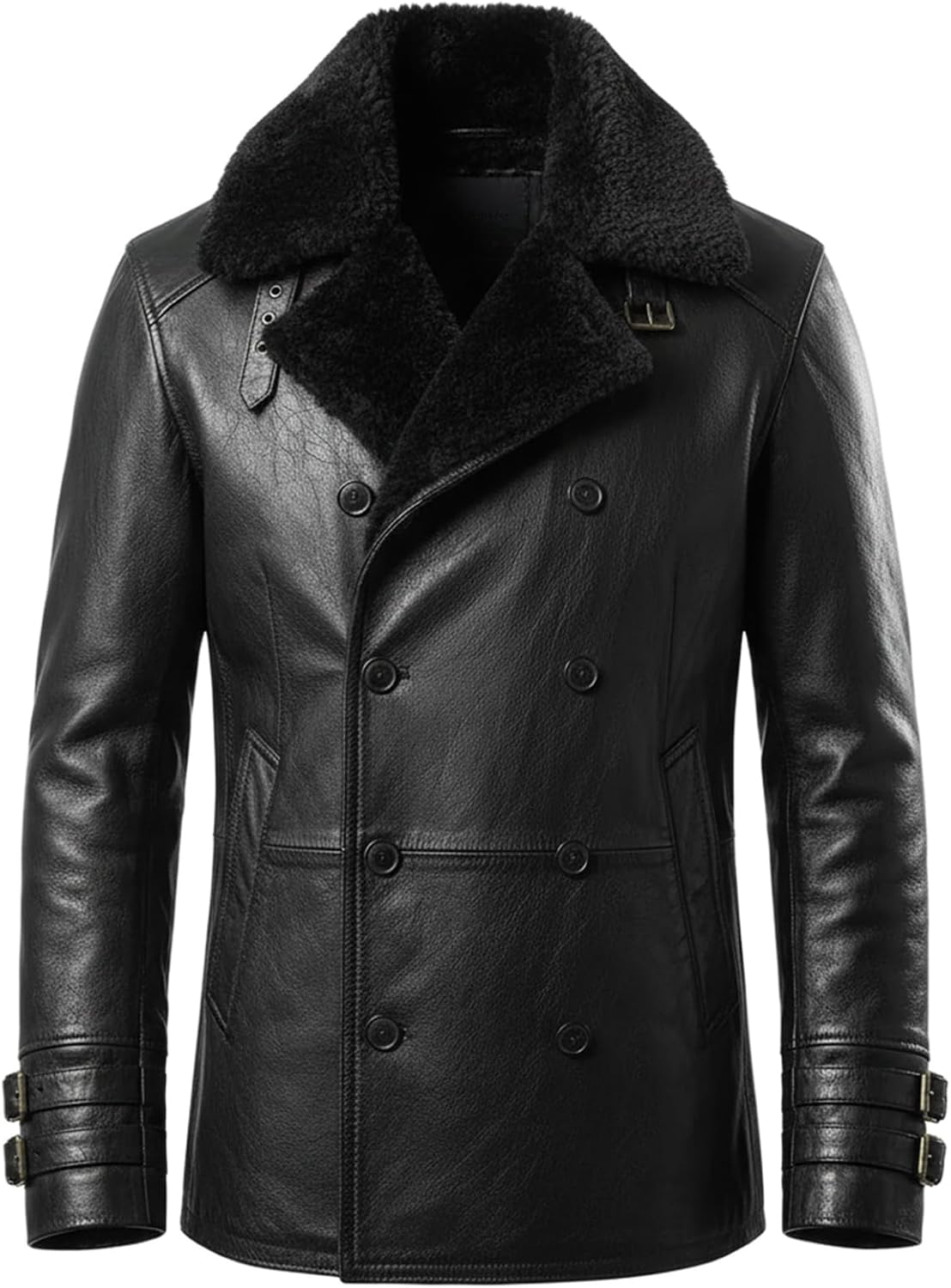 Leon Kennedy Requiem Jacket - Black Real Leather, Resident RE 9 Evil Cosplay Costume