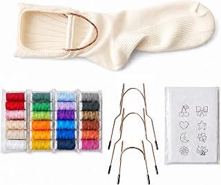 Dryqsolux 3 PCS Sock Support Hoop for Embroidery Machine