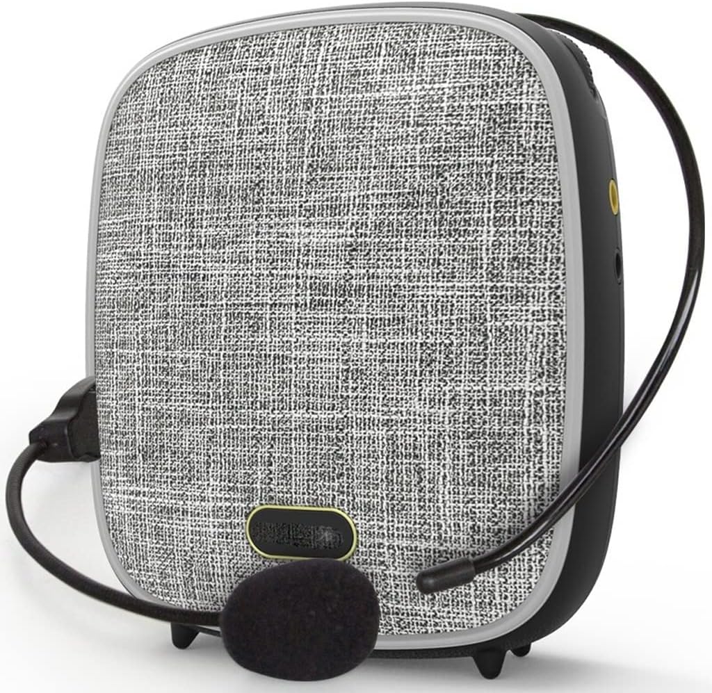 Mini Megaphone Phone Voice Amplifier Microphone TF Card Meeting Teaching Tour Portable Loudspeaker(D)