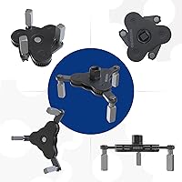 Vista 6 de WORKPRO Universal Oil Filter Wrench Adjustable, Magnetic Oil Filter Removal Tool, Oil Filter Change Set, Ideal for Engine Filters, Conduit, &