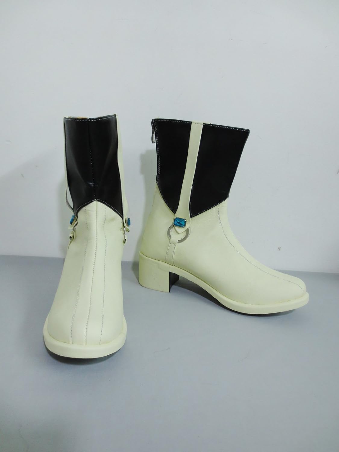 YuanCos Alisa Bosconovitch Halloween White Short Cosplay Shoes Boots