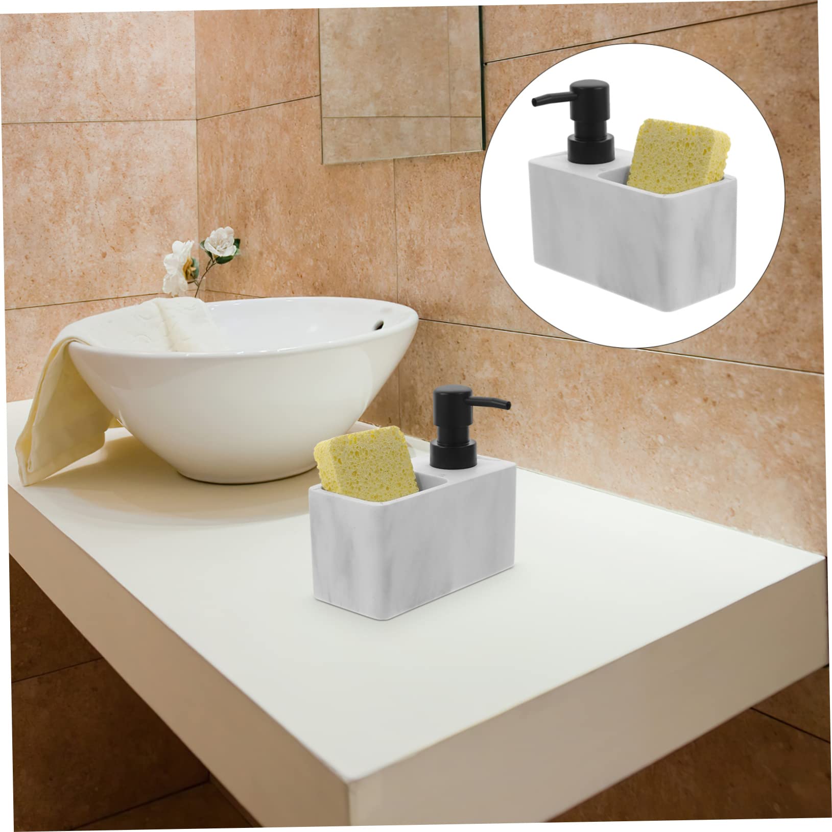 GLEAVI Flaconi Per Lozione Con Erogatore Pompa Dispensatore Per Sapone Liquido Spugna Realizzato in Materiali Sicuri e Durevoli