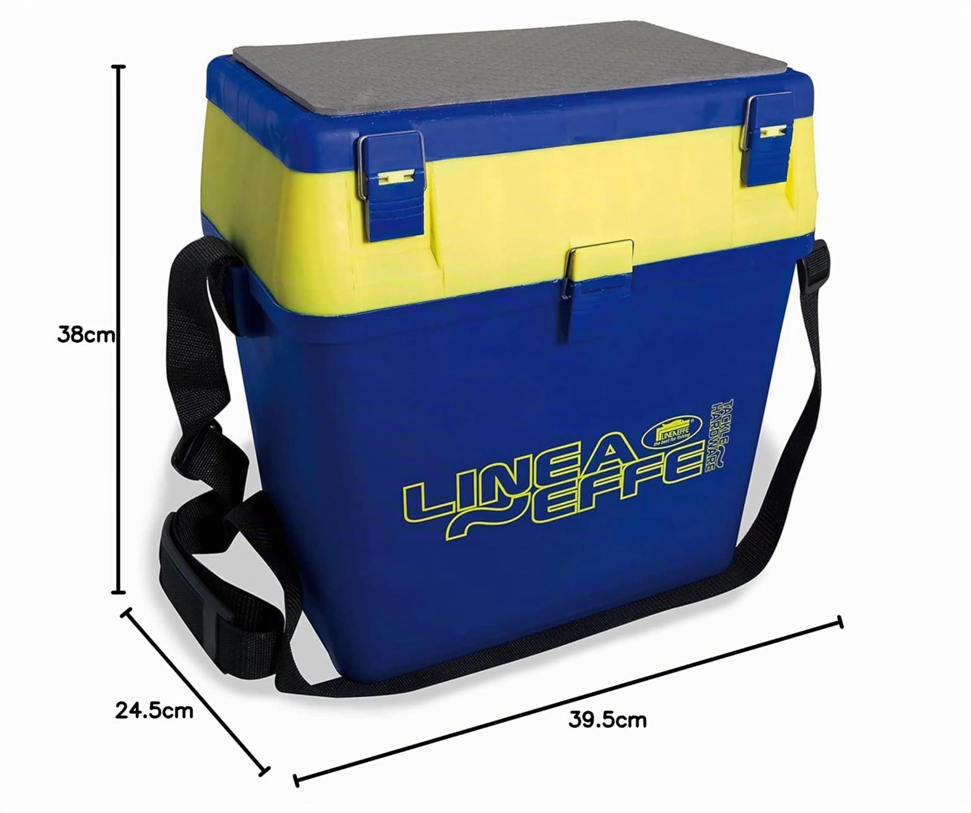 Lineaeffe - Cassetta Per Pesca Con Tanti Scompartimenti E Possibilità Di Seduta / 38 X 25 X 37 Cm