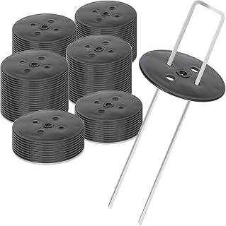 COM-FOUR® 100x Hering Schutzkappe, Unterlegscheibe für Erdanker