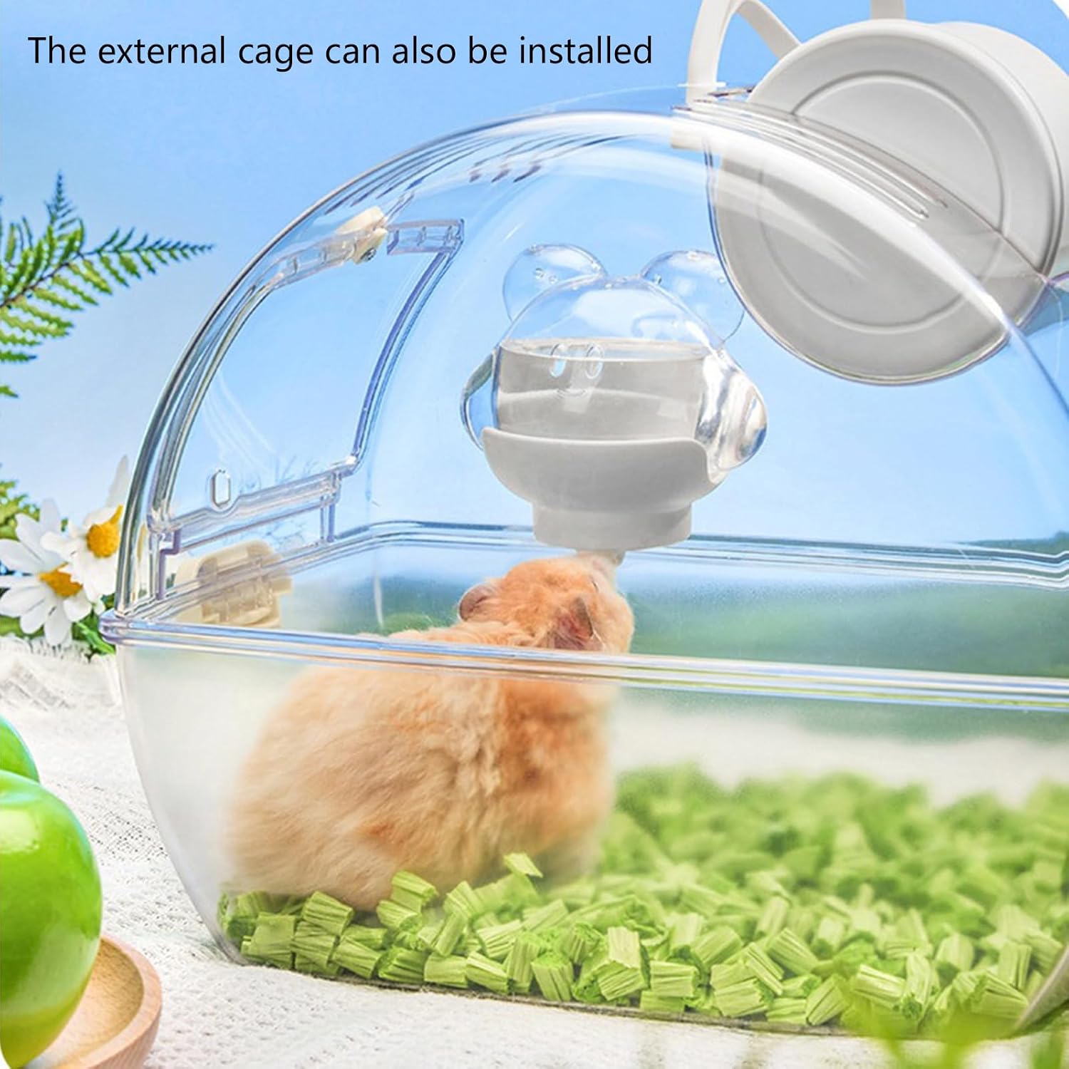 Small Animal Water Dispenser with Vacuum Seal and Leakproof Design for Various Pet Cage Mounted Water Bottle Animal Cage Accessories