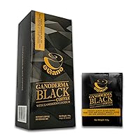 Vista 4 de 2 cajas de café instantáneo eGano Premium Ganoderma Black Coffee con extracto de Ganoderma Lucidum (0.12 oz x 30 bolsitas / caja)