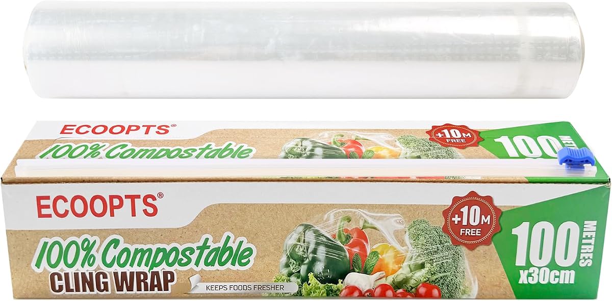 Compostic 100% Compostable Cling Wrap (3-Pack Bundle)