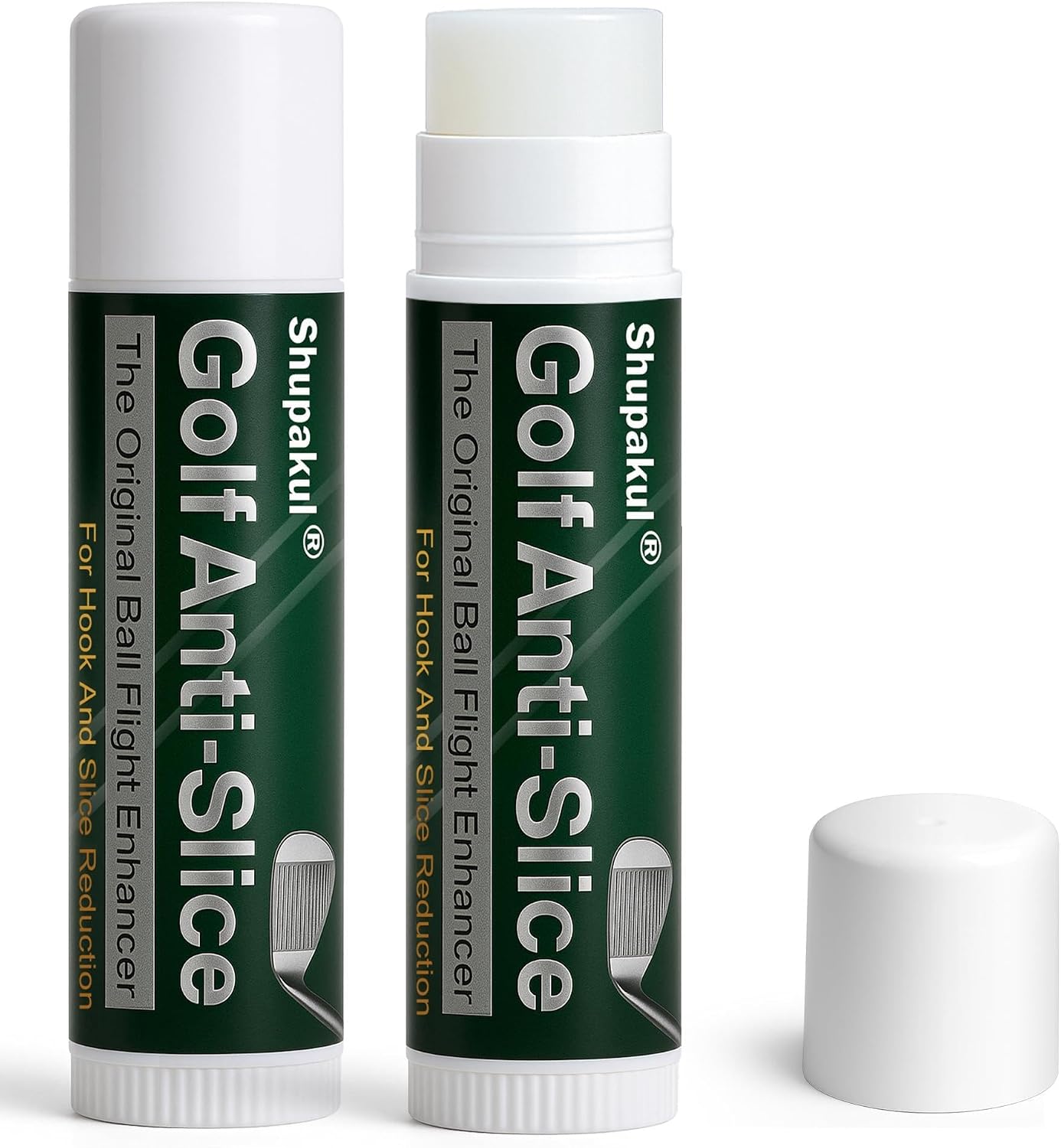 Golf Anti-Slice Anti-Hook Compound for Clubs, Golf Driver Wax Stick