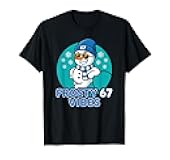 Frosty Vibes 67 Snowman Six Seven Meme Funny Winter Kids Men T-Shirt