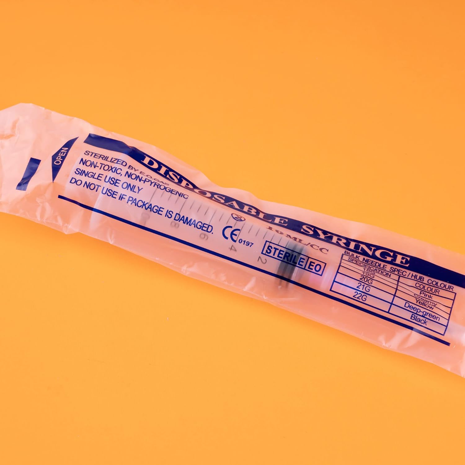 10ml Syringe with 18G 1.5In Needle - Disposable Individual Packaging (10ML-18G-100PACK)