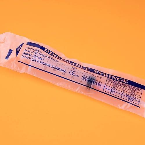 Miniatura 10 de Jeringa de 0.1 fl oz con aguja de 23G 1 pulgada, embalaje individual desechable (2 ML-23G-20PACK)