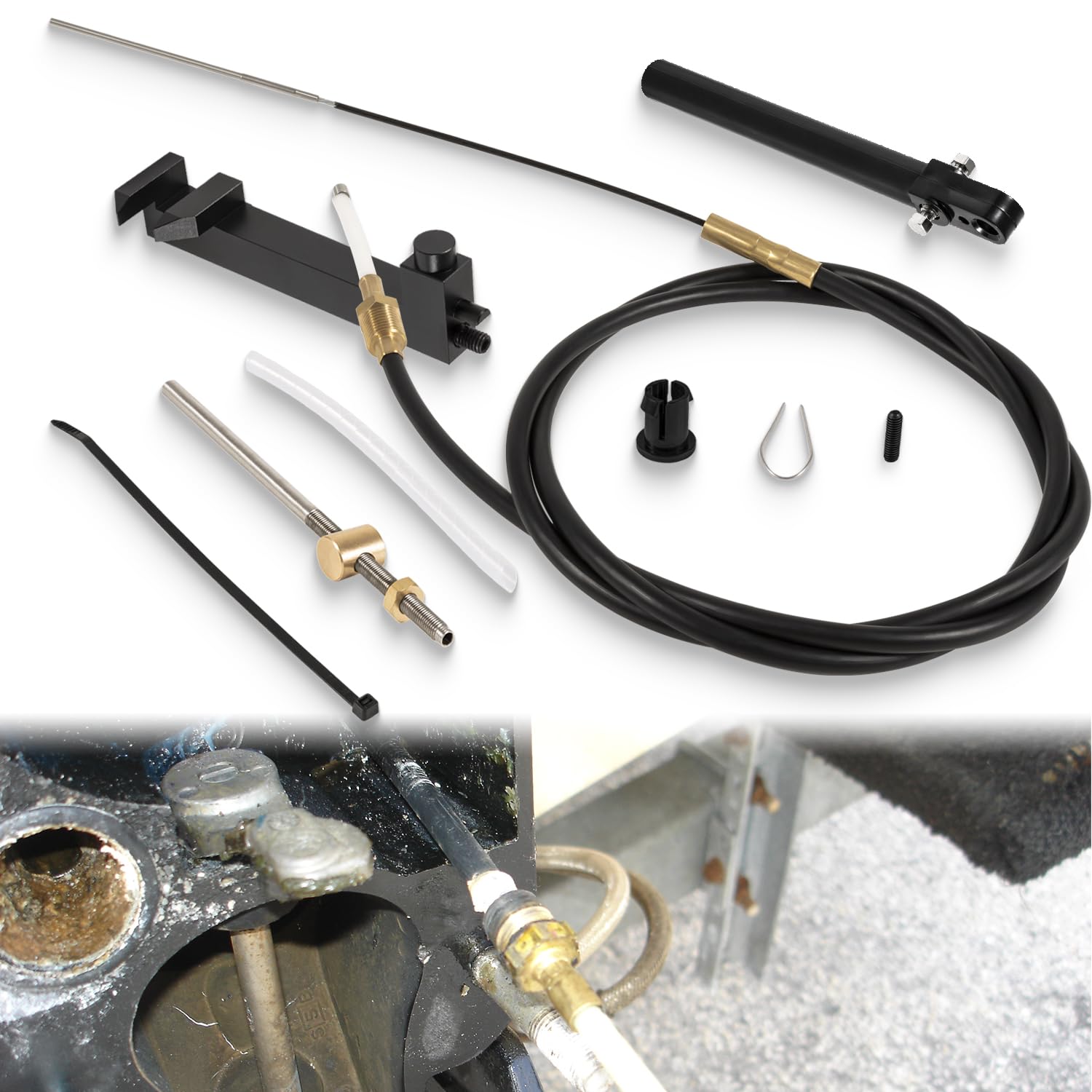 Amazon.com: 865436A02 Lower Shift Cable Parts Kit Fit for Mercury