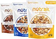 NuTrail Nut Granola Cereal, Variety Pack, No Sugar Added, Keto, Low Carb, Gluten Free, Grain Free, Healthy Breakfast 8 oz. 3 Count