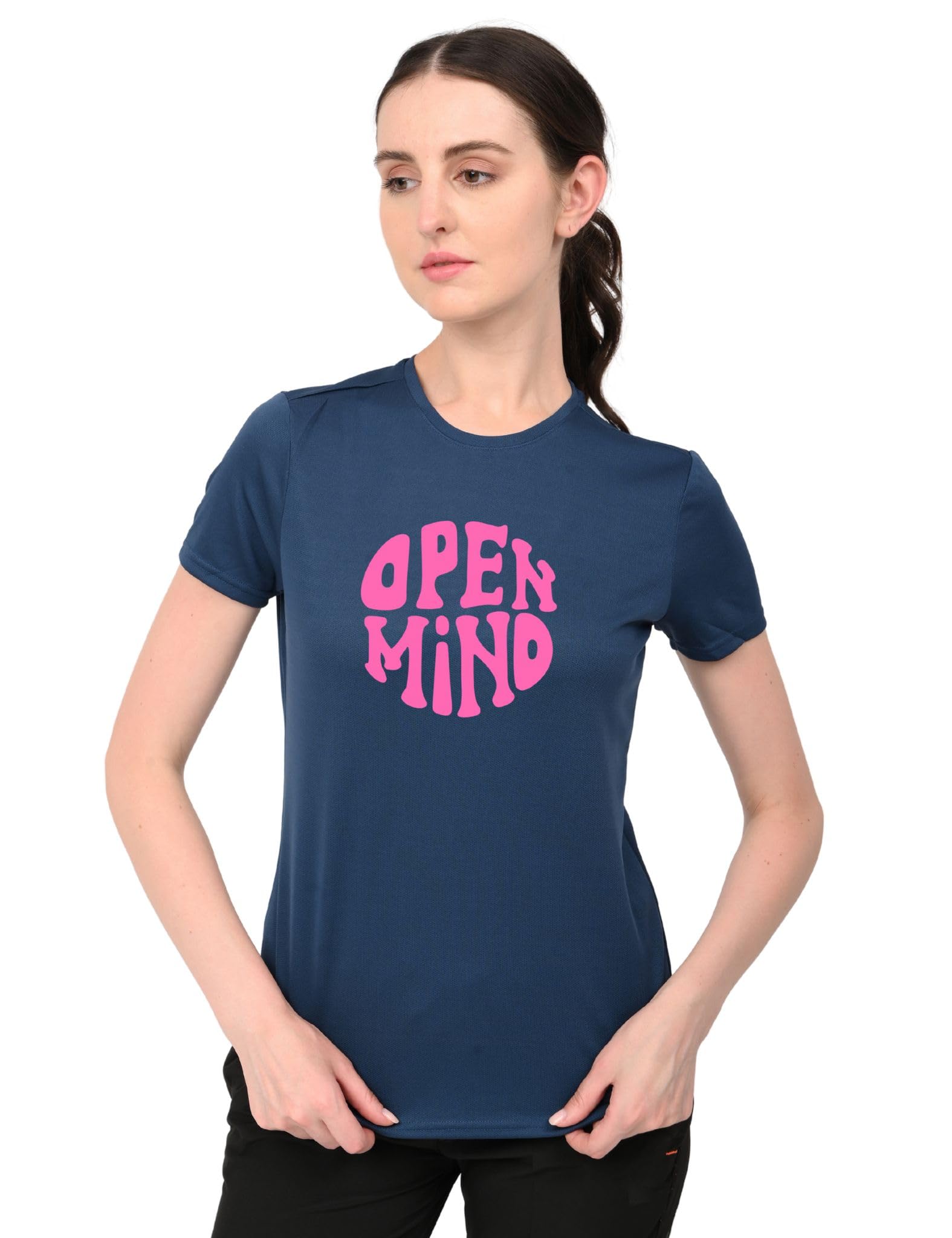 3colors 3Colours RGB Womens Round Neck Dry Regular Fit Gym Sports Printed Girls T-Shirt-OPNE Mind-picture-22