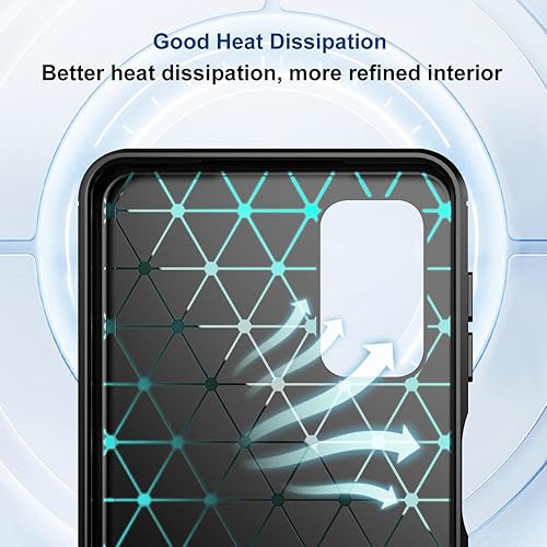 Miniatura 6 de Funda compatible con Samsung Galaxy A32 5GM32 5G, funda de teléfono delgada con absorción de golpes, funda protectora de goma TPU de fibra de