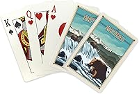 Vista 2 de Katmai National Park and Preserve, Alaska, Litografía (52 cartas de juego, baraja de cartas de tamaño póker con comodines)