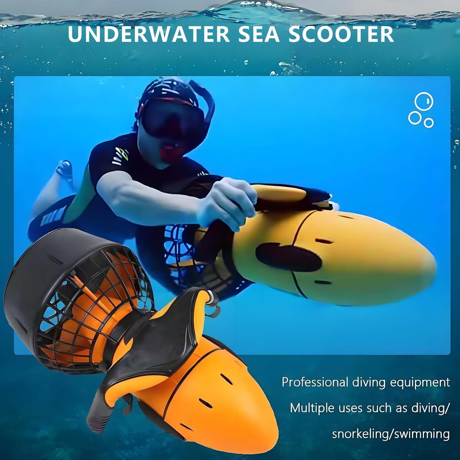 Scooter De Aventura Marina De 300 W Y 500 W, Aeronave De Buceo Submarino De Doble Velocidad, AutonomíA De 40 A 60 Min,300W