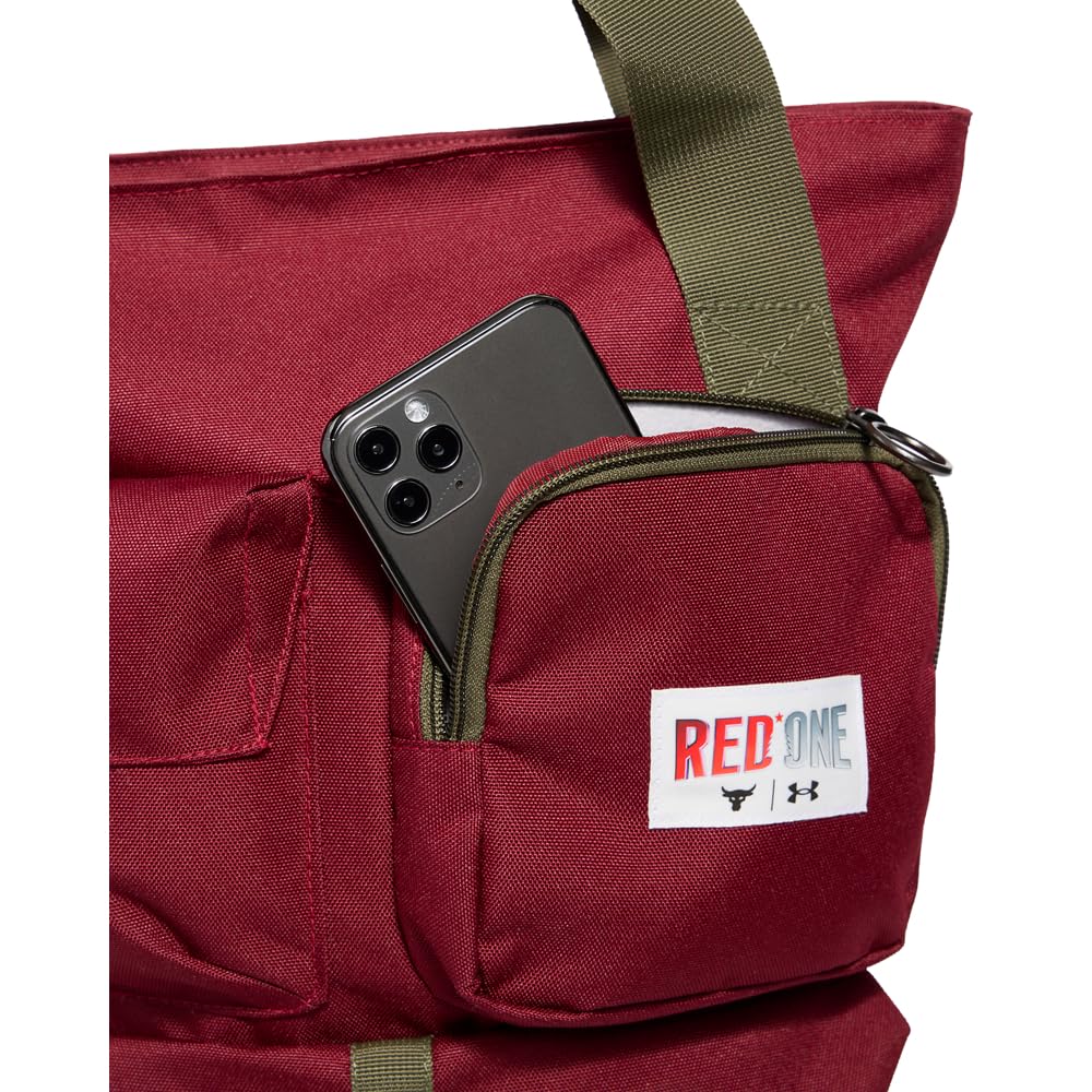Under Armour Project Rock Red One Sac à Dos Unisexe (625) Cardinal/Marine Od Vert/Blanc, Taille Convient à la Plupart des, (625) Cardinal/Marine Od Green/Blanc, One Size Fits Most