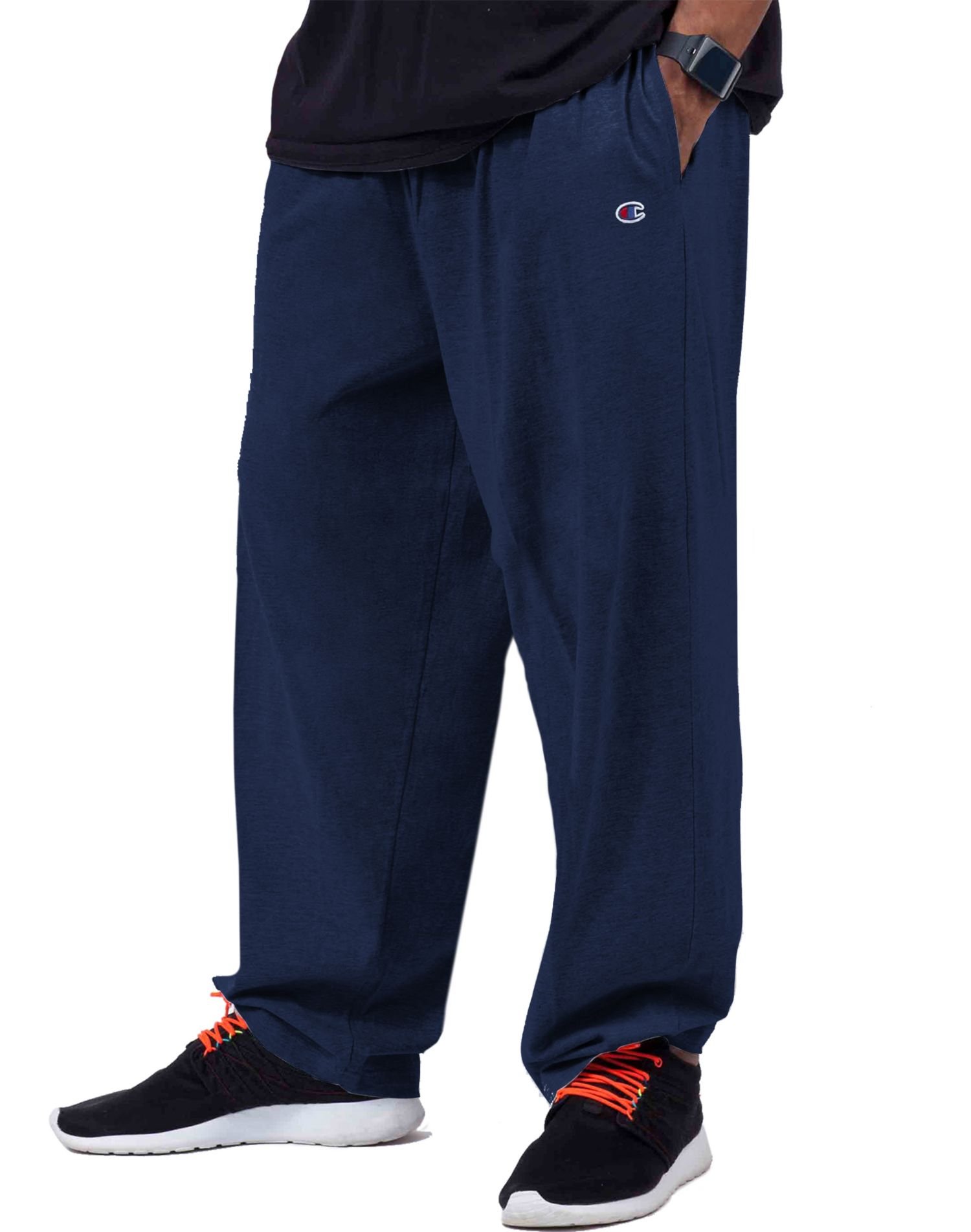 Elasticized-Hem Pants Navy 1XL