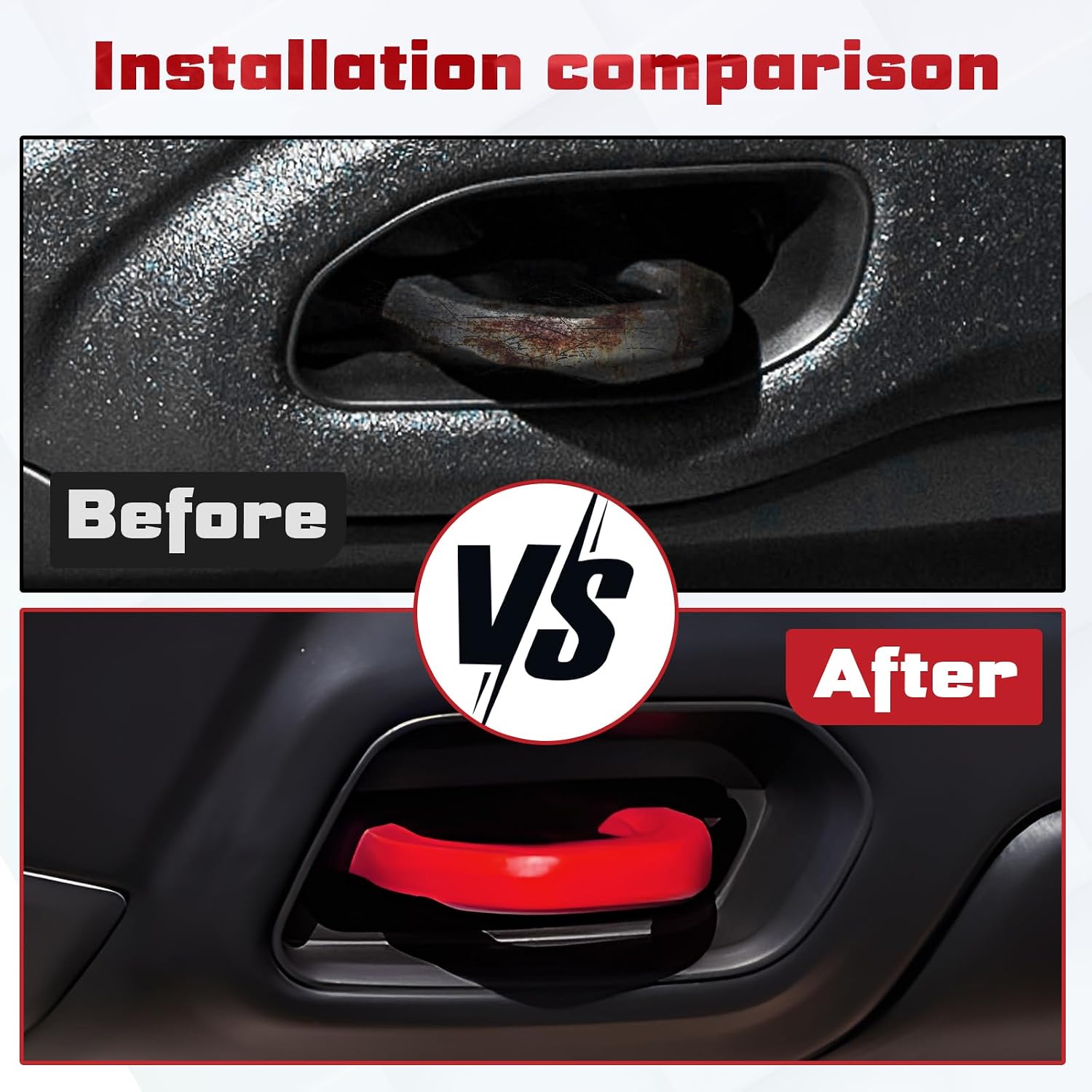 2Pcs Front Tow Hook Silicone Covers for RAM 1500 2019-2026, Front Bumper Tow Hook Protector Sleeve, Water/Dust/UV Resistant Car Accessories (Not Fit Classic/Warlock/RAM 2500/3500)