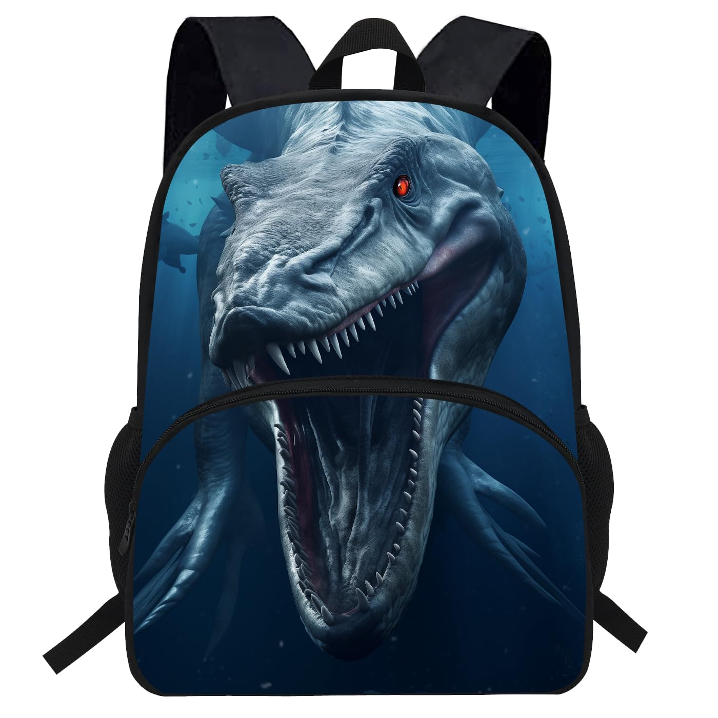 VEEWOW 16inch Boys Dinosaur Bag Mosasaurus Backpack Toddler Schoolbag (D902c)