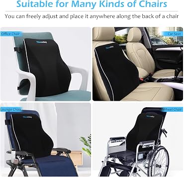 Niceeday Lumbar Support Pillow for Office Chair Car,Gel Lumbar Support Pillow for Office Chair Car