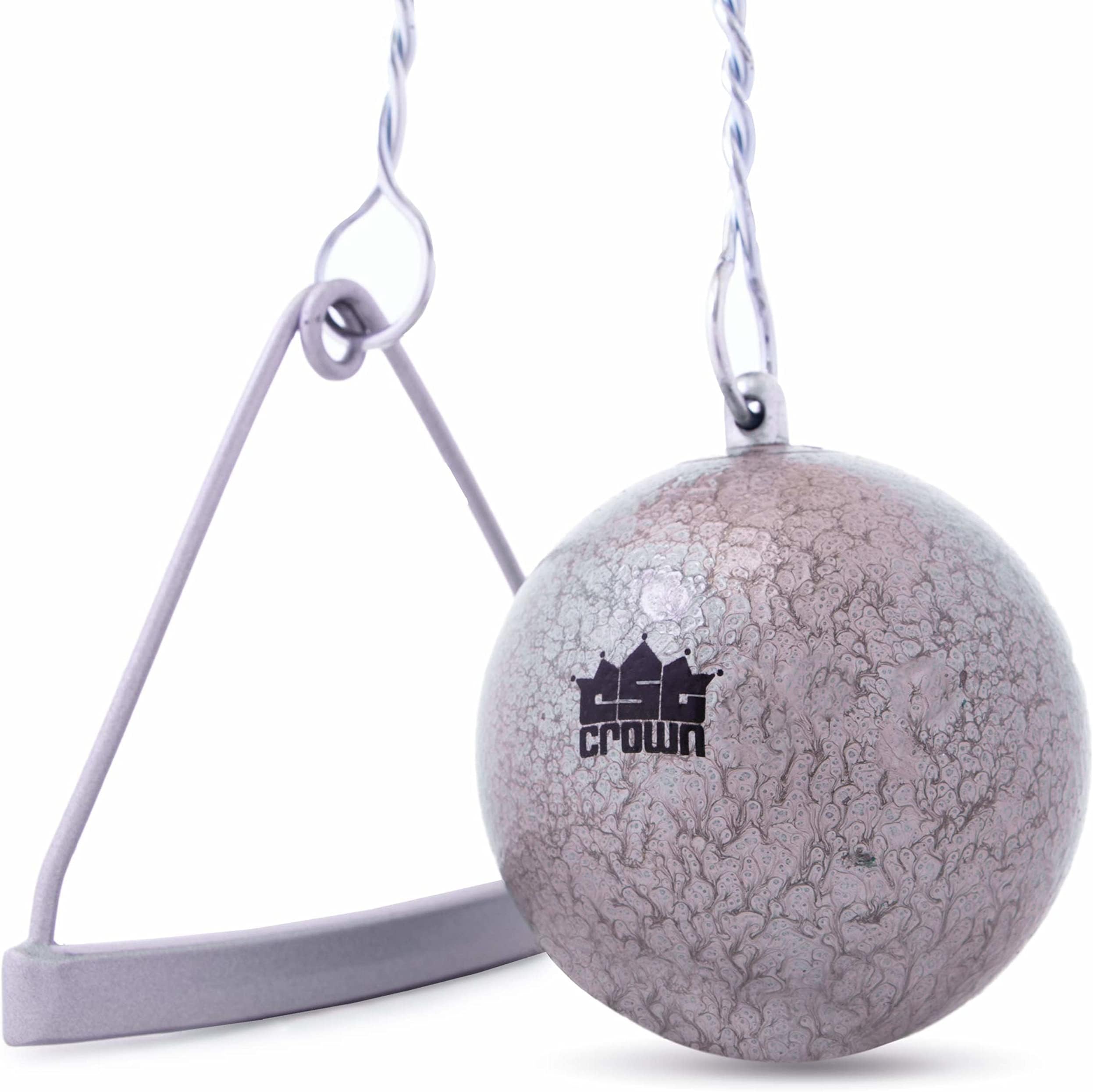 Cast Iron Hammer & Wire, 5.45kg (12 lbs) - Hammer Throw Track & Field Competition, Practice, and Training - Intramural, College, High School Competition Quality - Wire and Handle Included